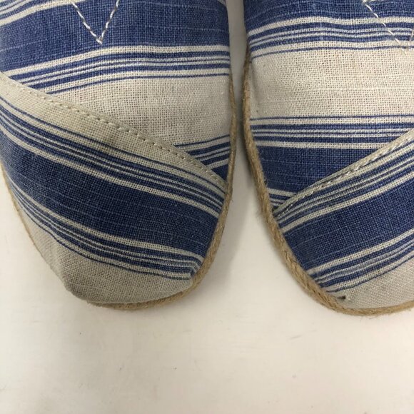 Toms navy umbrella Nautical stripe Alpargata flats - Picture 7 of 7